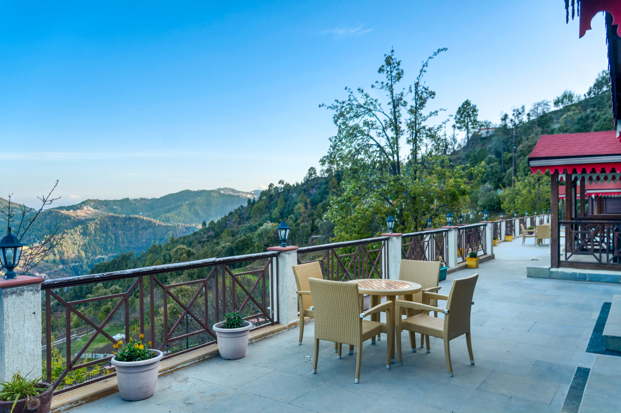 Himalayan view from Digantaa Resort Mukteshwar